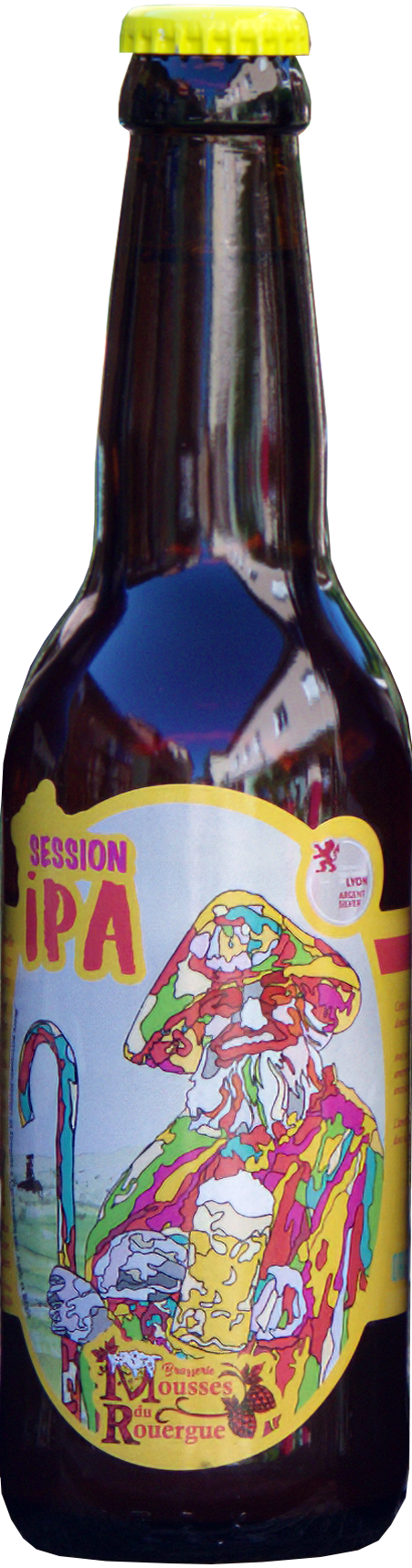 Session IPA bière de la brasserie les Mousses du Rouergue Decazeville Aveyron