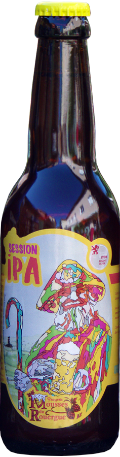 Session IPA bière de la brasserie les Mousses du Rouergue Decazeville Aveyron