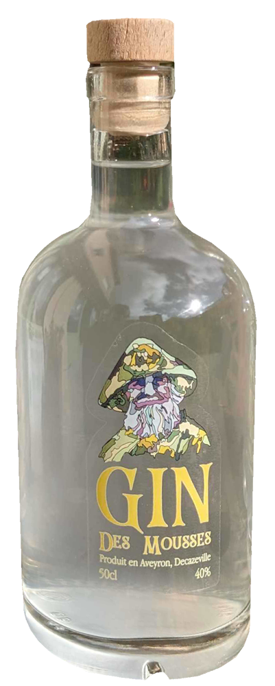 Le Gin des Mousses de la brasserie les Mousses du Rouergue Decazeville Aveyron